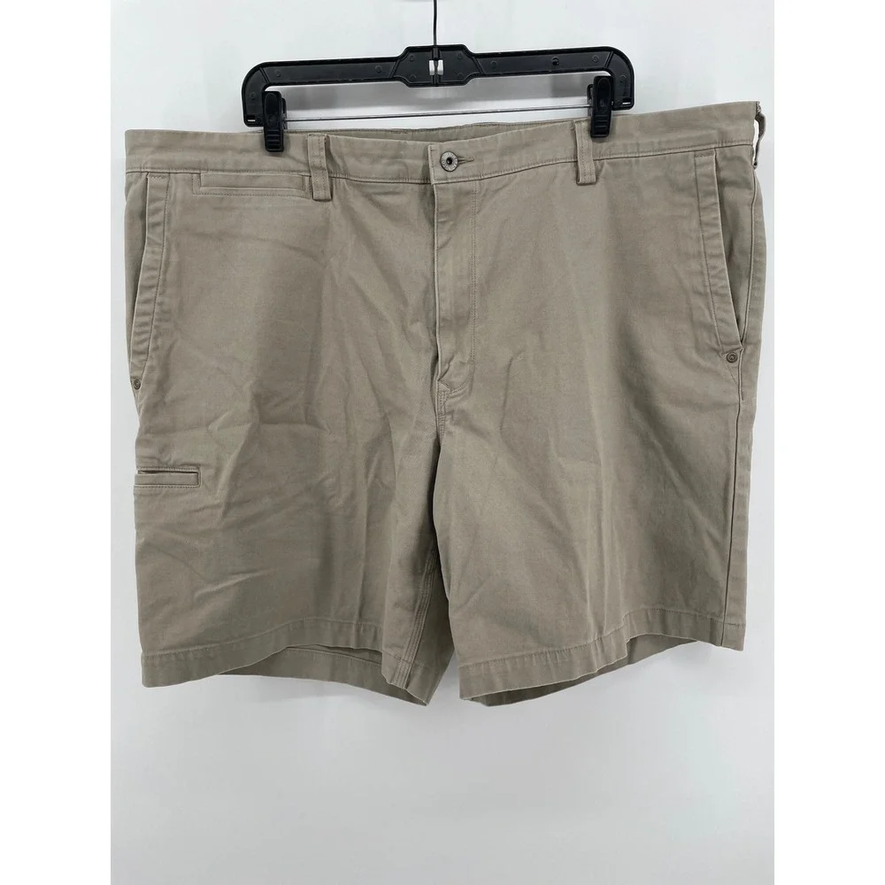 Duluth Trading Co Relaxed Fit Shorts Mens 44 Khaki Tan‎ Utility Stretch